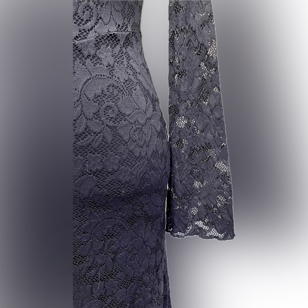 Vintage Lip Service Black Lace Dress - Picture 4 of 10